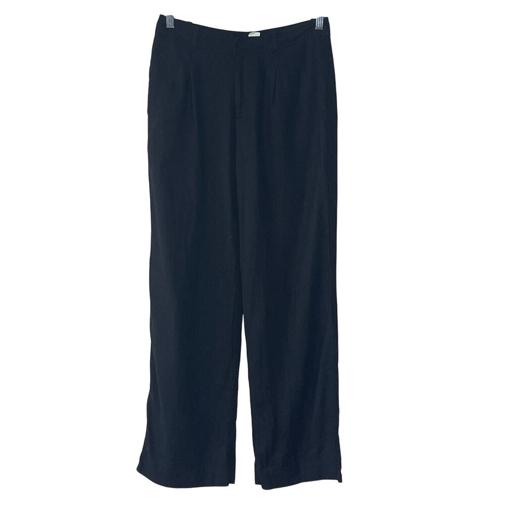Rae‎ Mode Black Linen Blend Career Pants Size Medium